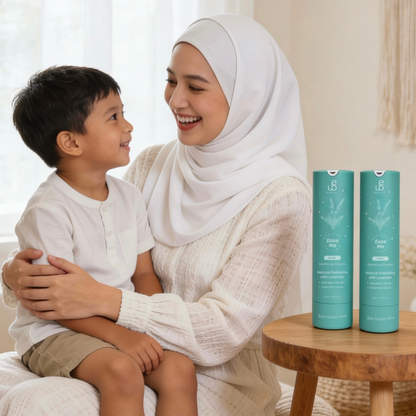 Mother and child using BEEUL steroid-free eczema cream