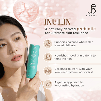 Inulin prebiotic in BEEUL Ease Me Cream - supports skin barrier and reduces itching